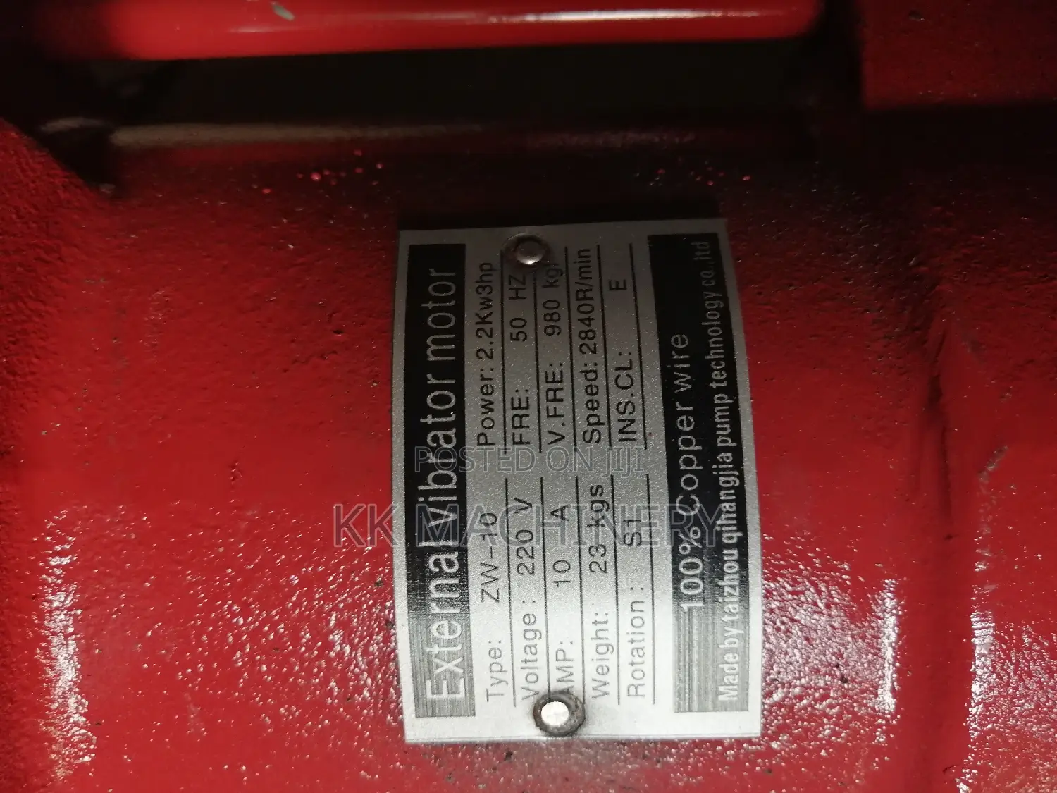 Vibrating Machine 3HP