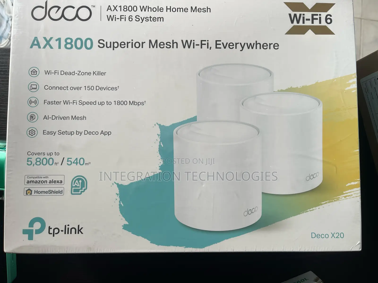 Deco X20 Ax1800 Whole Home Mesh Wi-Fi 6 System