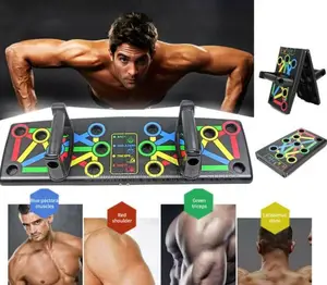 Folding Push Up Board Fitness Workout Training Muscle