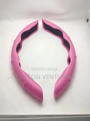 Pink Color Car Steering Grip