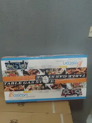 Portable and Durable Boscon Gas Cooker Table Top Glass