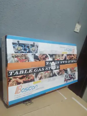 Portable and Durable Boscon Gas Cooker Table Top Glass
