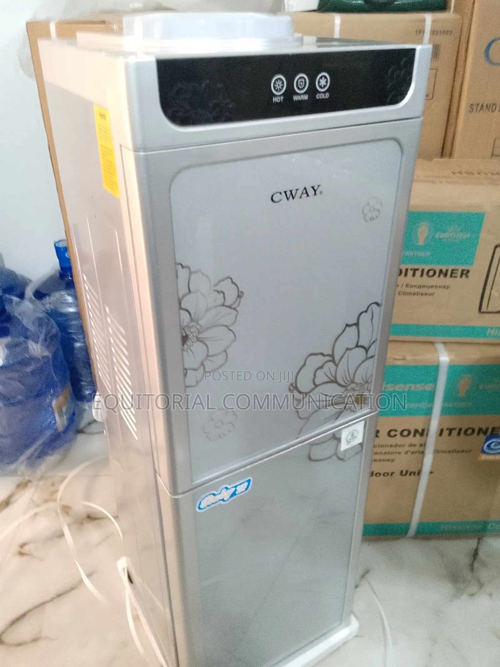 Cway Water Dispenser With Ref Silver