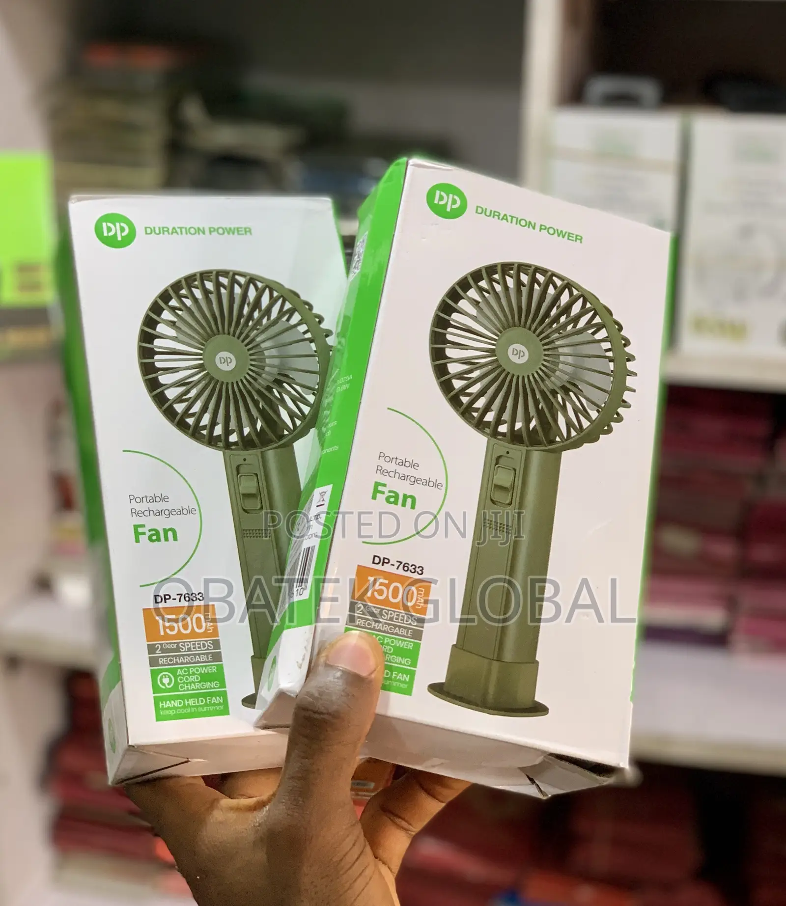 DP Portable Rechargeable Fan