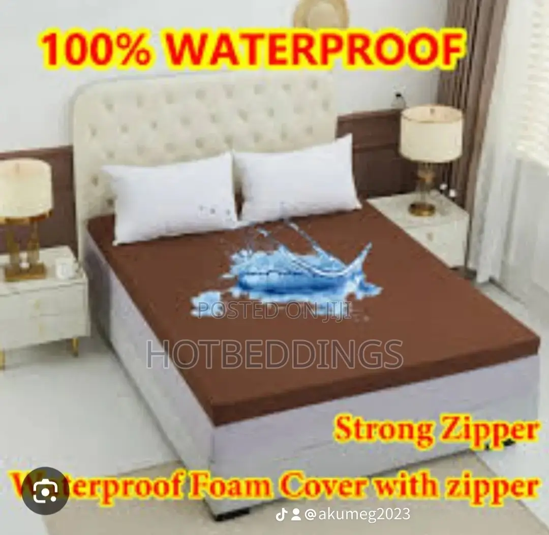 Brown Water Resistant Bed Cover