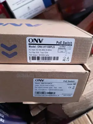Onv 8 Port Poe Ethernet Switch H1108pls -Poe H108pl