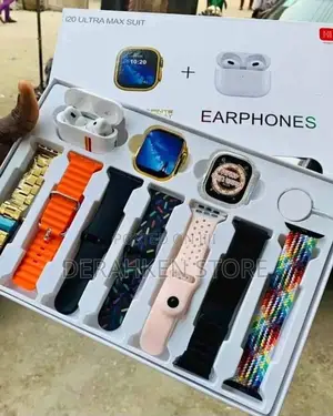 I20 Ultra Smart Watch With 10 Straps and Airpod Pro 2