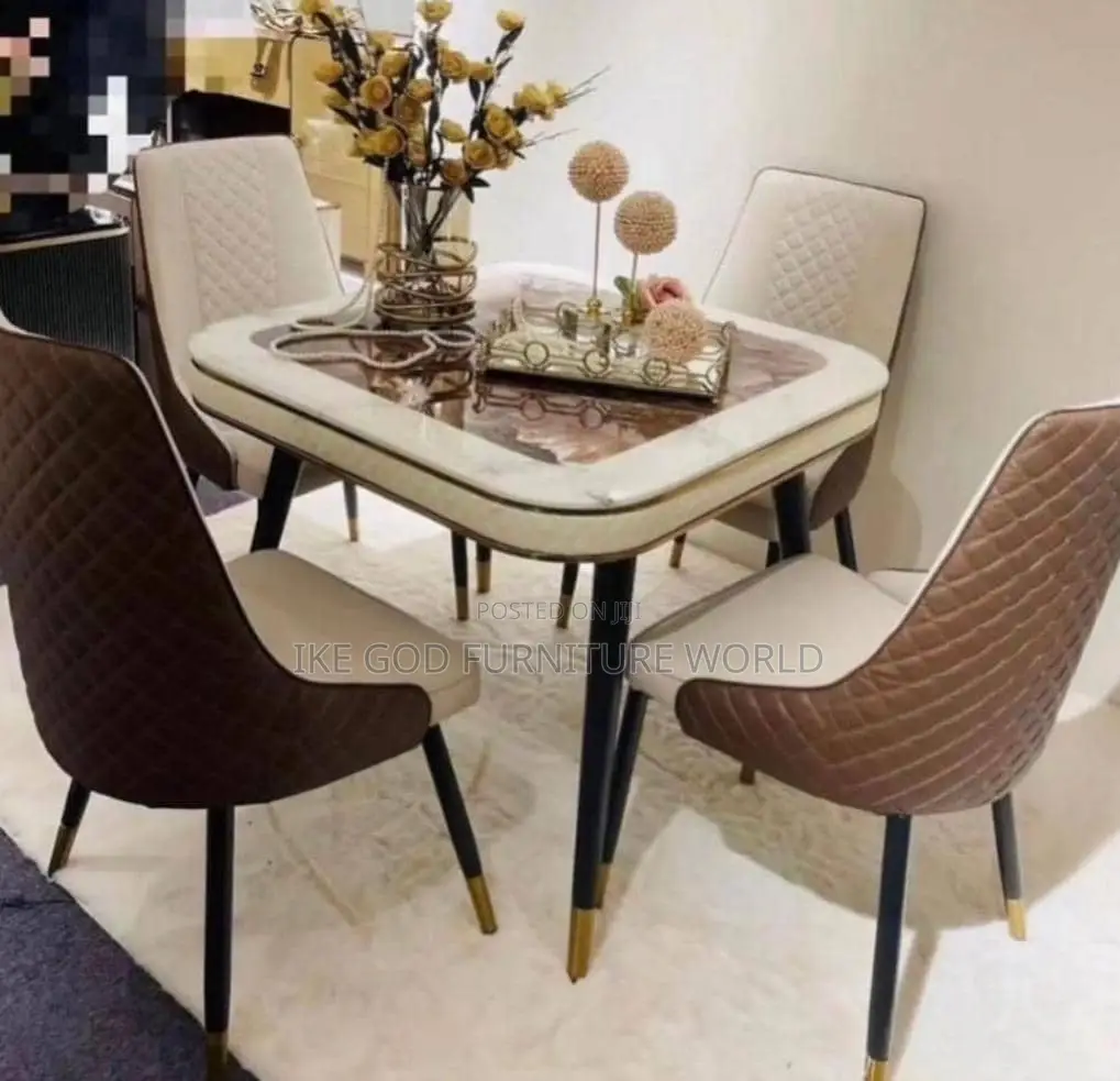 4seater Imported Turkish Marble Dining Table