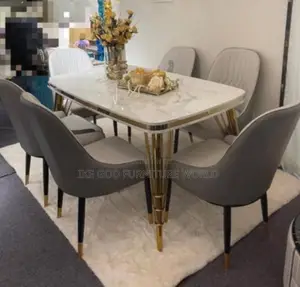 6seater Imported Turkish Marble Dining Table