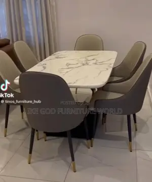 6seater Imported Turkish Marble Dining Table