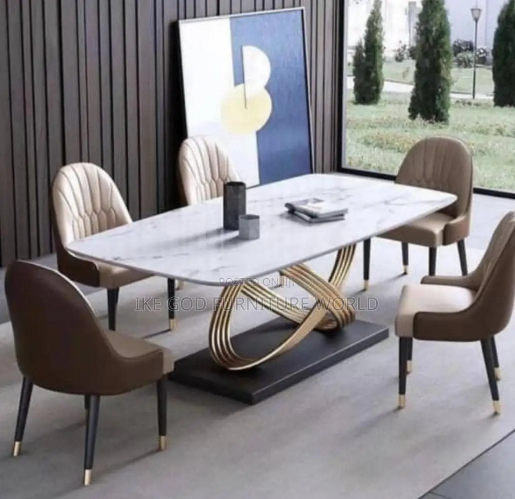6seater Imported Turkish Marble Dining Table