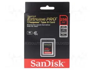 Sandisk Extreme Pro Cfexpress Type B Card 256gb 1700mb/S
