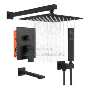 Quality 5ways Conduit Shower Matt Black