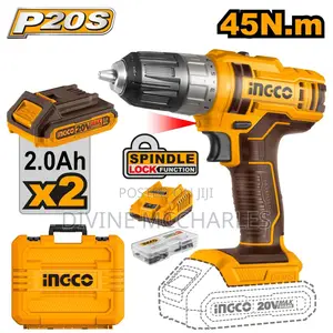 Ingco CDLI200528 – 20V Lithium-Ion Cordless Drill