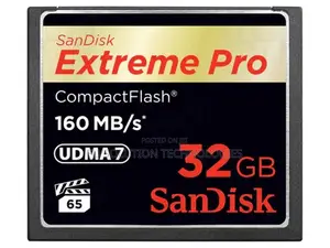 Sandisk Extreme Pro Compact Flash SDHC 32gb 160mb/S