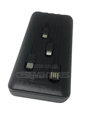 Power Bank With Four Built-in Cable Ultrathin Portable