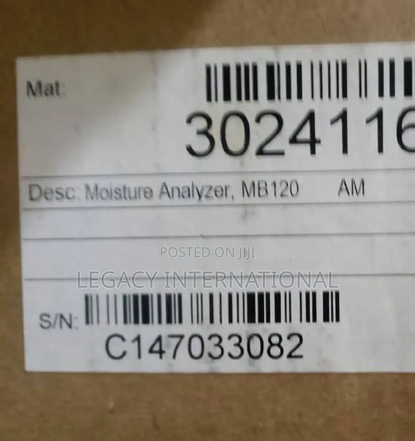 Moisture Analyzer Ohaus Mb120