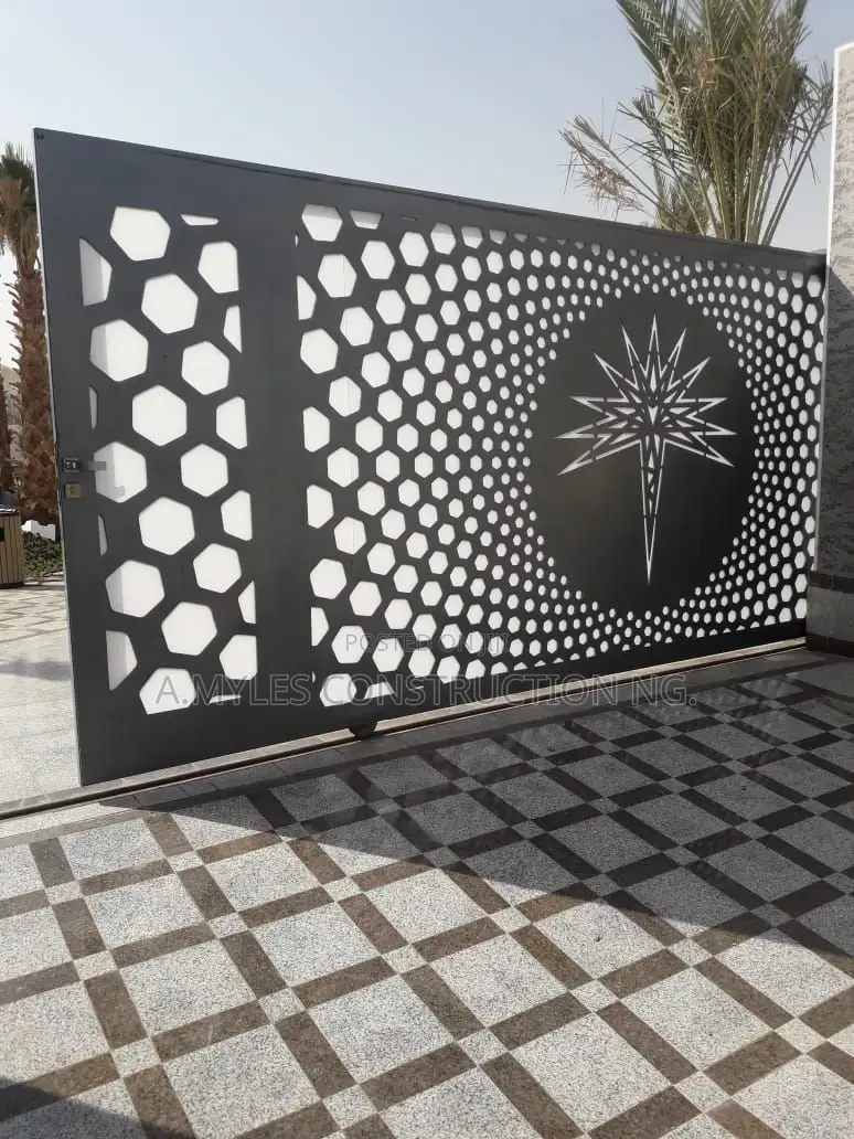 Laser Cut Iron Gate