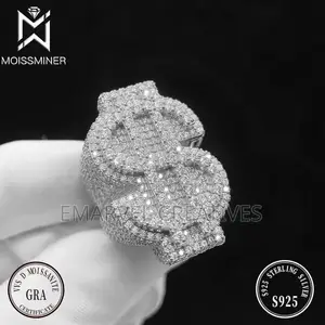 Us-Dollar Moissanite Rings for Men and Women S925 Silver
