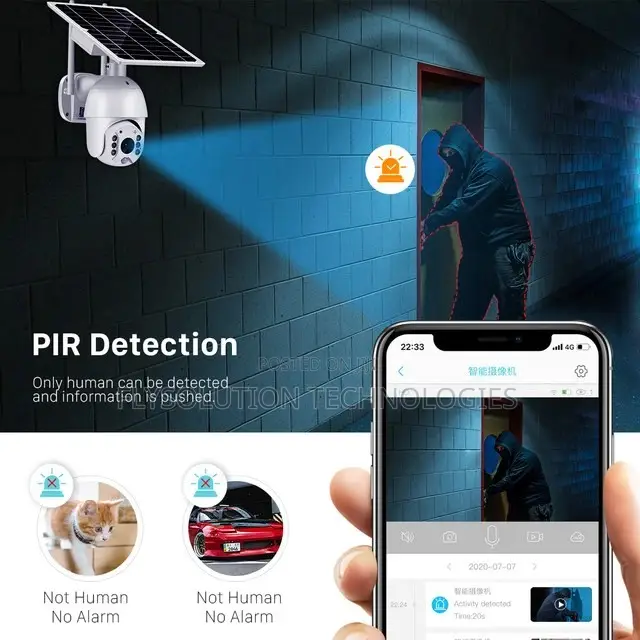 UBOX Wifi Solar PTZ Outdoor Surveillance Camera