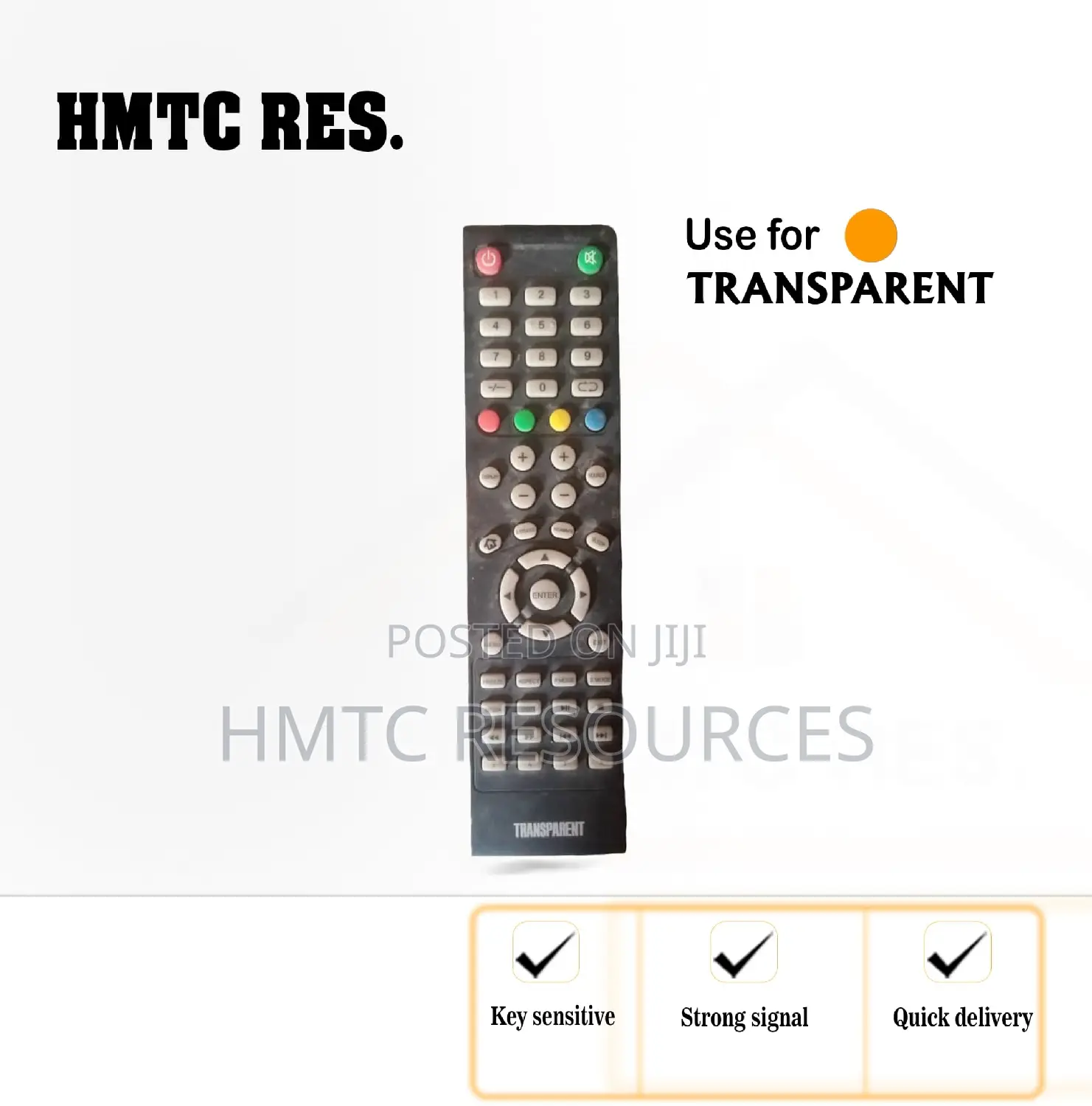 Transparent HDTV/Led/Smart Television Remote Control