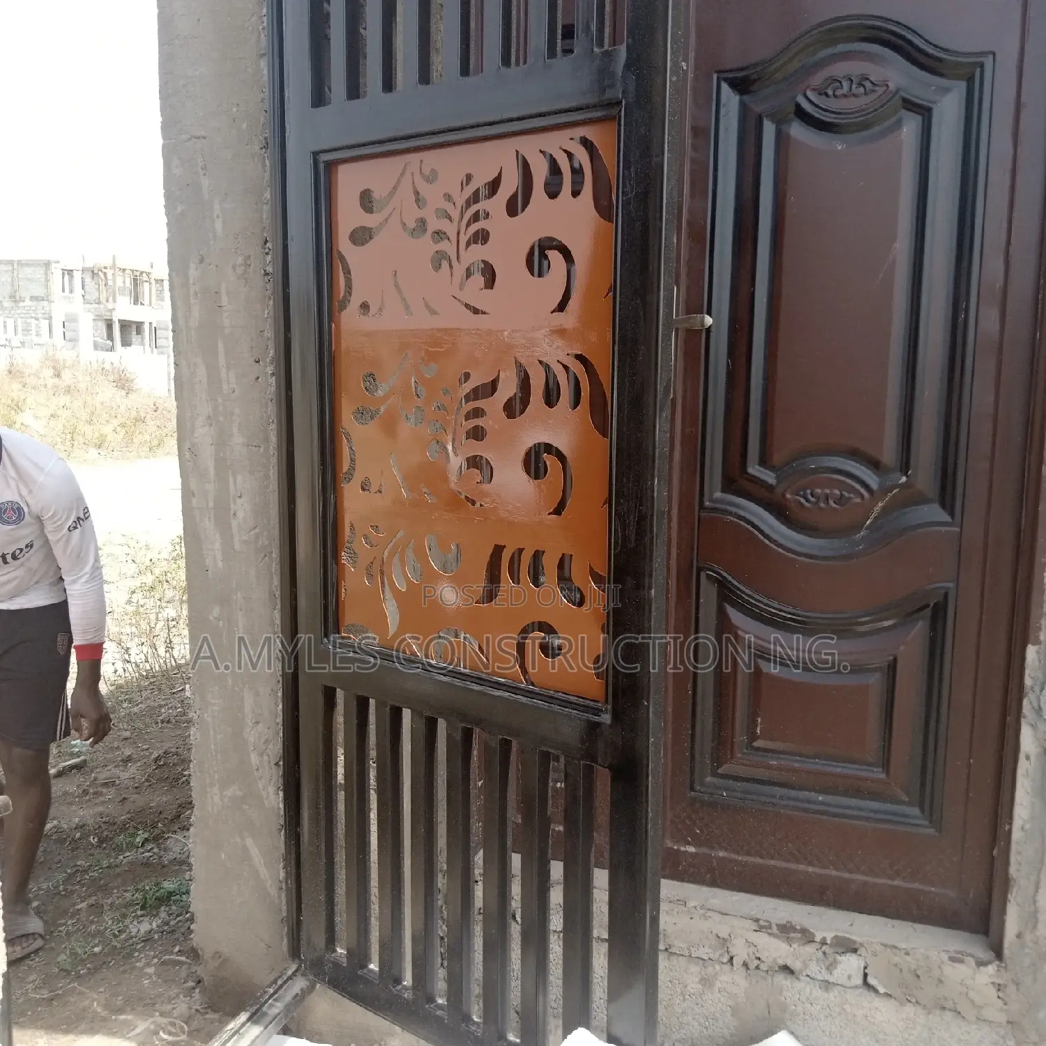Laser Cut Designed Iron Gate