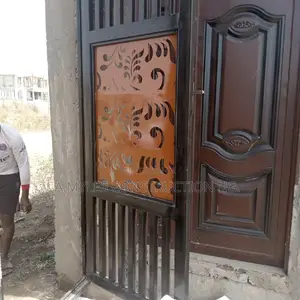 Laser Cut Designed Iron Gate