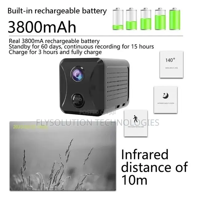 Ubox Mini 4g Indoor Solar Powered Surveillance Camera