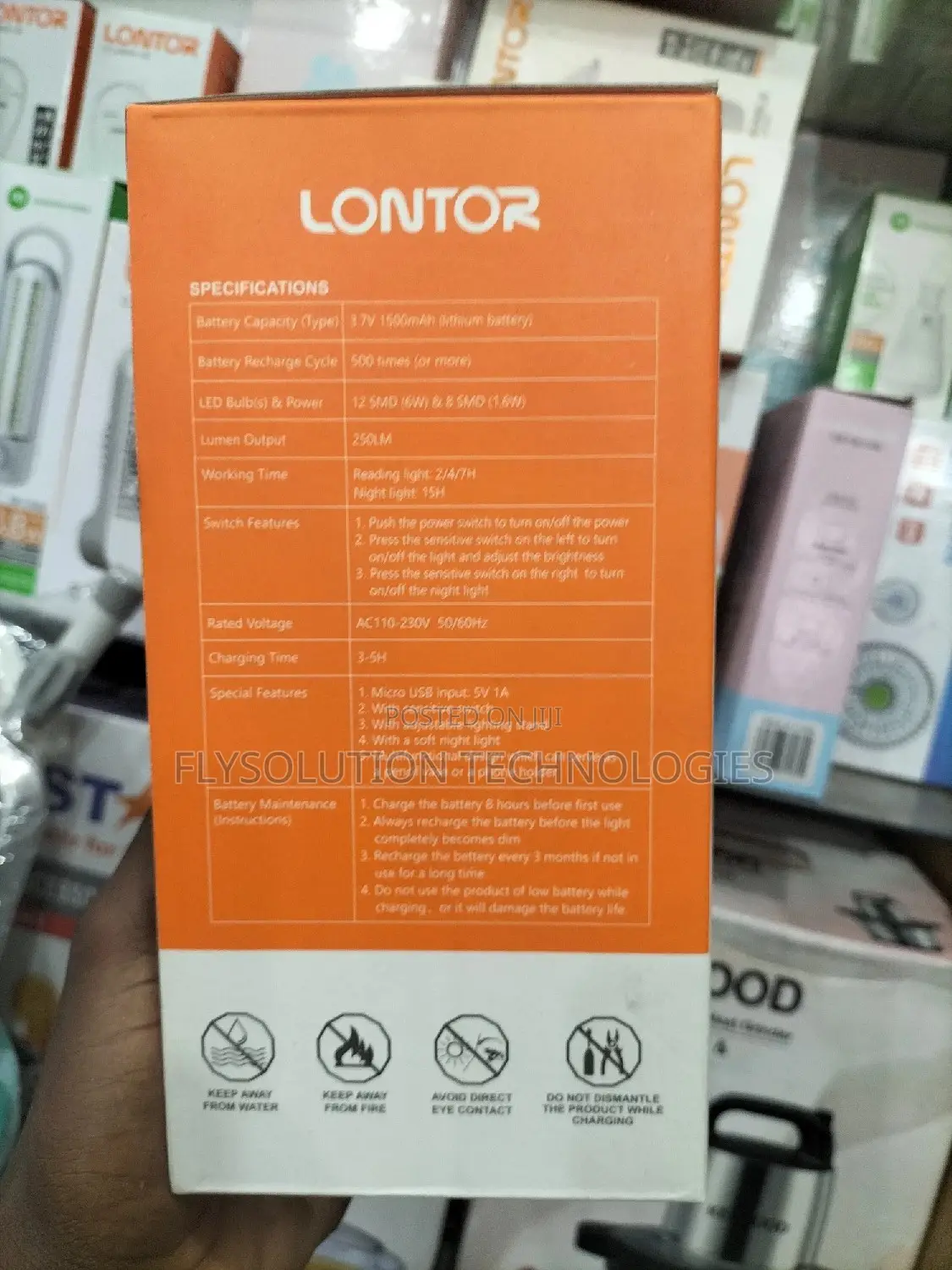 Lontor Soft Touch Rechargeable Led Light Reading Lamp