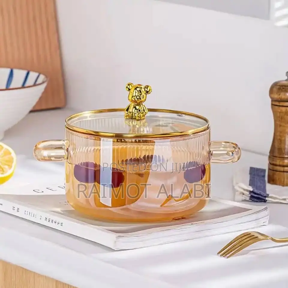 Borosilicate Bear Cooking Pot