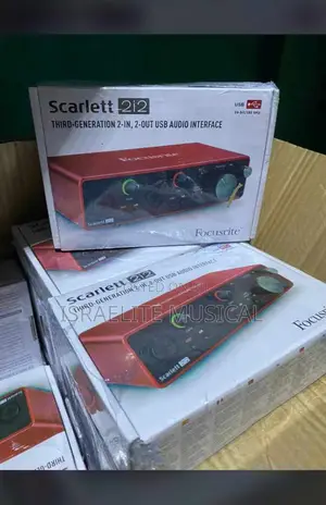 Focusrite Sound Card Scarlett 2i2, 4i4 Third Generation