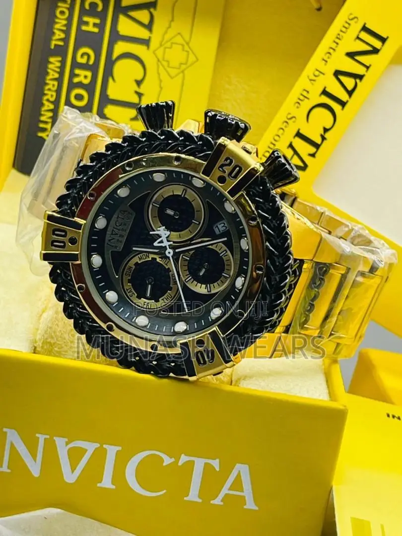 Original Invicta Water Resistant Chronograph Watch
