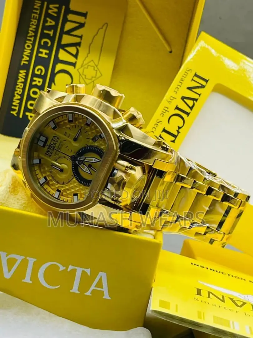 Original Invicta Water Resistant Chronograph Watch