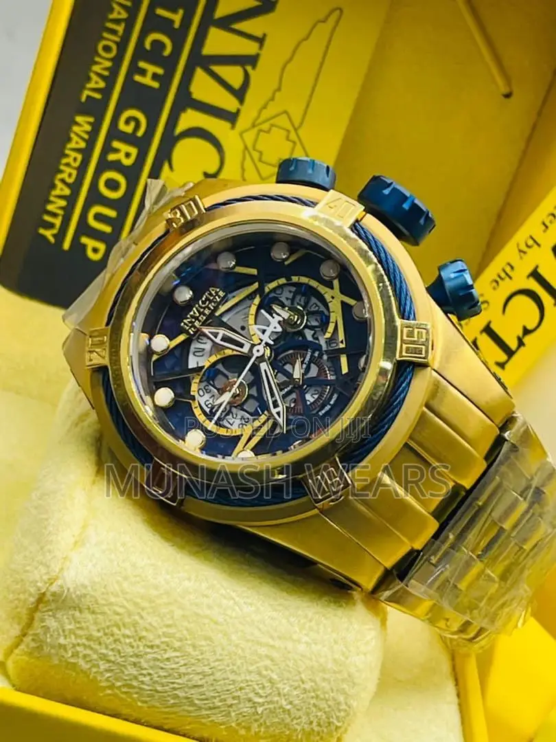 Original Invicta Water Resistant Chronograph Watch