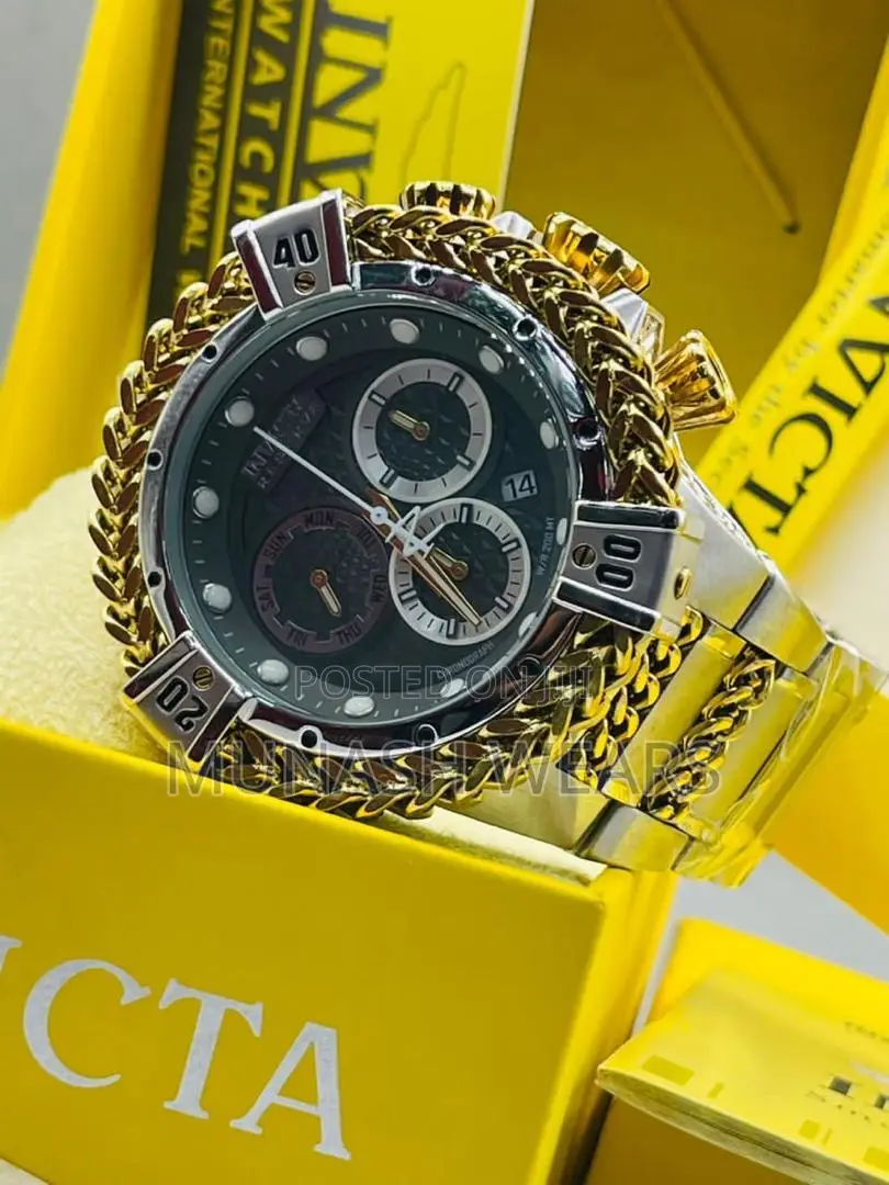 Original Invicta Water Resistant Chronograph Watch