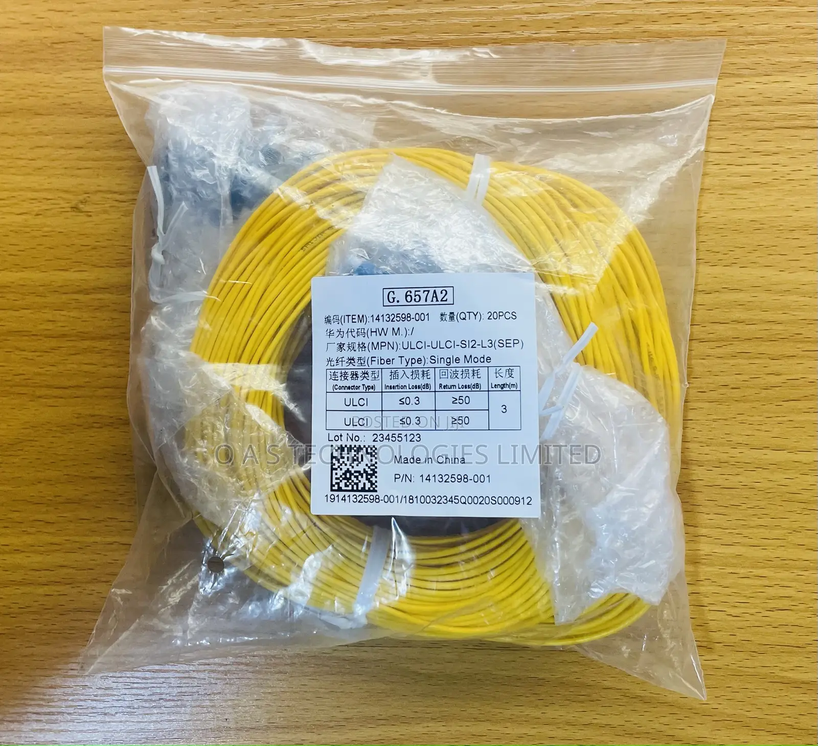 Fiber Optic Patch Cable LC-LC 3m Single Mode