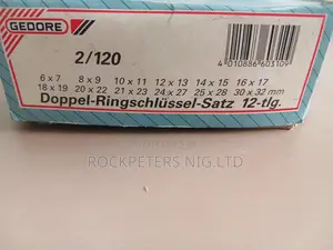 GEDORE 2-120 Double Ended Ring Spanner Set 12 PCS 6-32 Mm