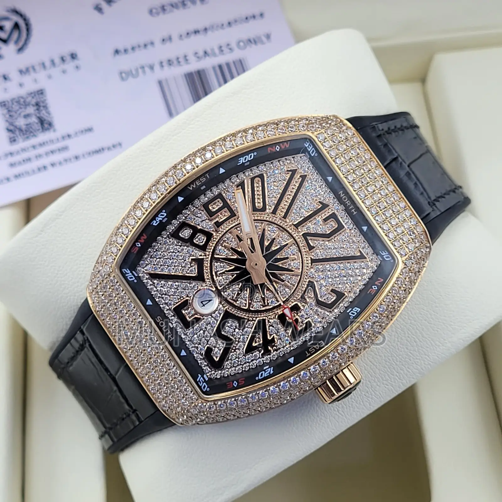 Frank Muller Leather X Stone Chronograph