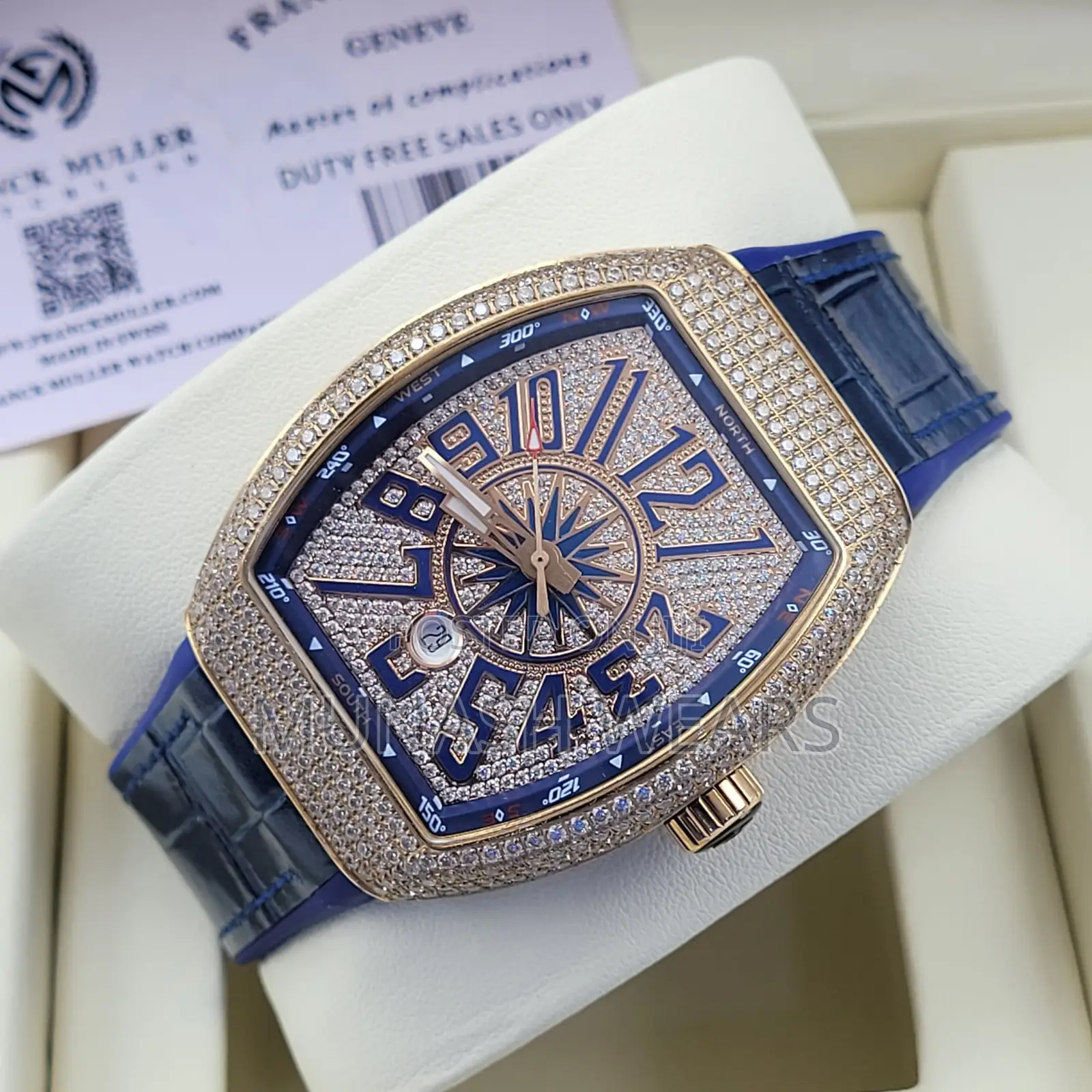 Frank Muller Leather X Stone Chronograph