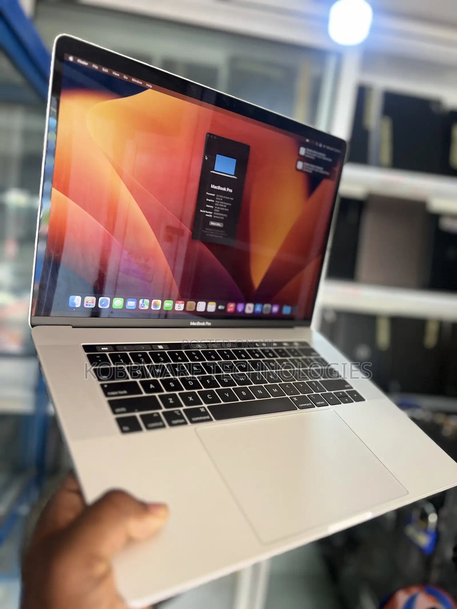 Laptop Apple MacBook Pro 2019 16GB Intel Core i9 SSD 512GB