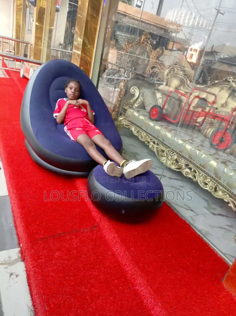 Inflatable Air Sofa Chair With Footrest