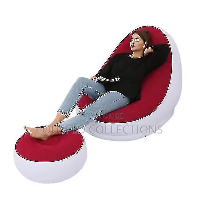 Inflatable Air Sofa Chair With Footrest