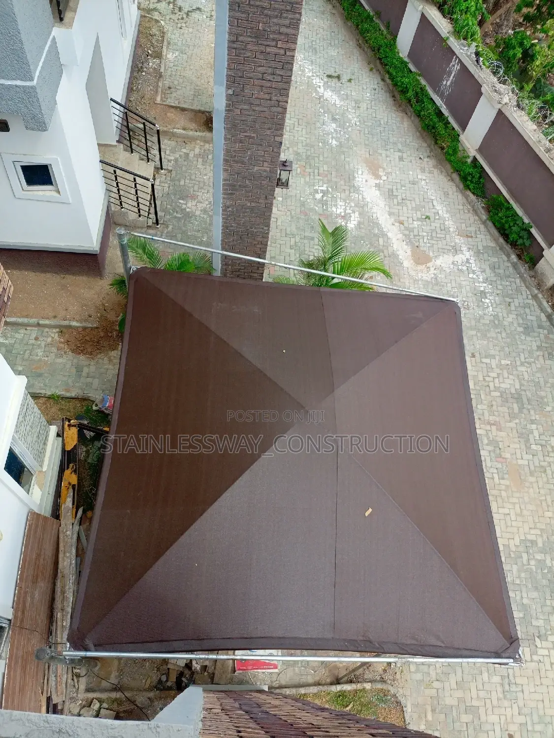 Chocolate Net Carports 2