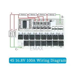 3s 4s BMS 100a Li-Ion Lithium Battery Protection Board