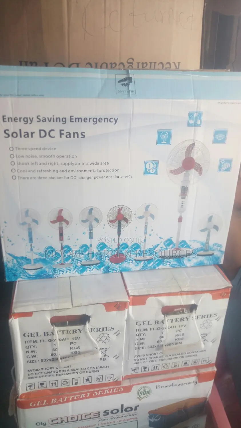 AC\DC Original Solar Rechargeable Fan