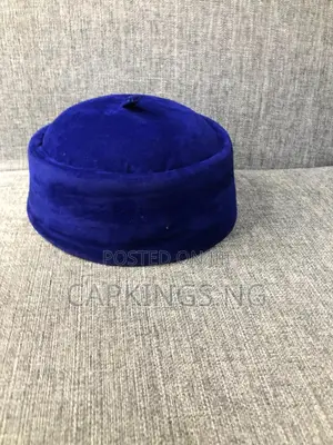 Blue Igbo Men Nze Cap for Senators and Igbo Men