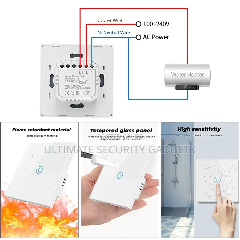 40a Tuya Smart Water Heater/Ac Switch