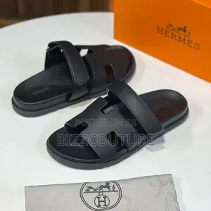 Original LOUIS VUITTON Leather Slippers Available in Store