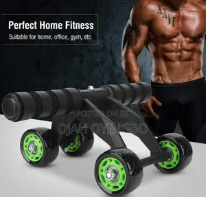 4-Wheel Abdominal Roller – Ultra-Stable Core Fitness Wheel