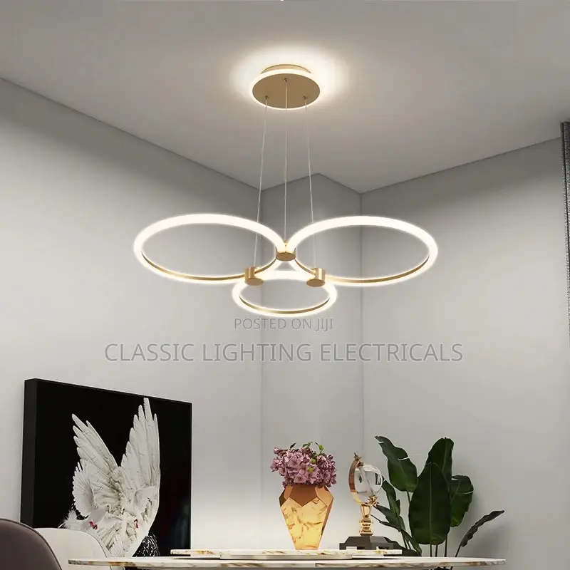 Modern Dining Room Chandelier Ring Nordic Pendant Lamp